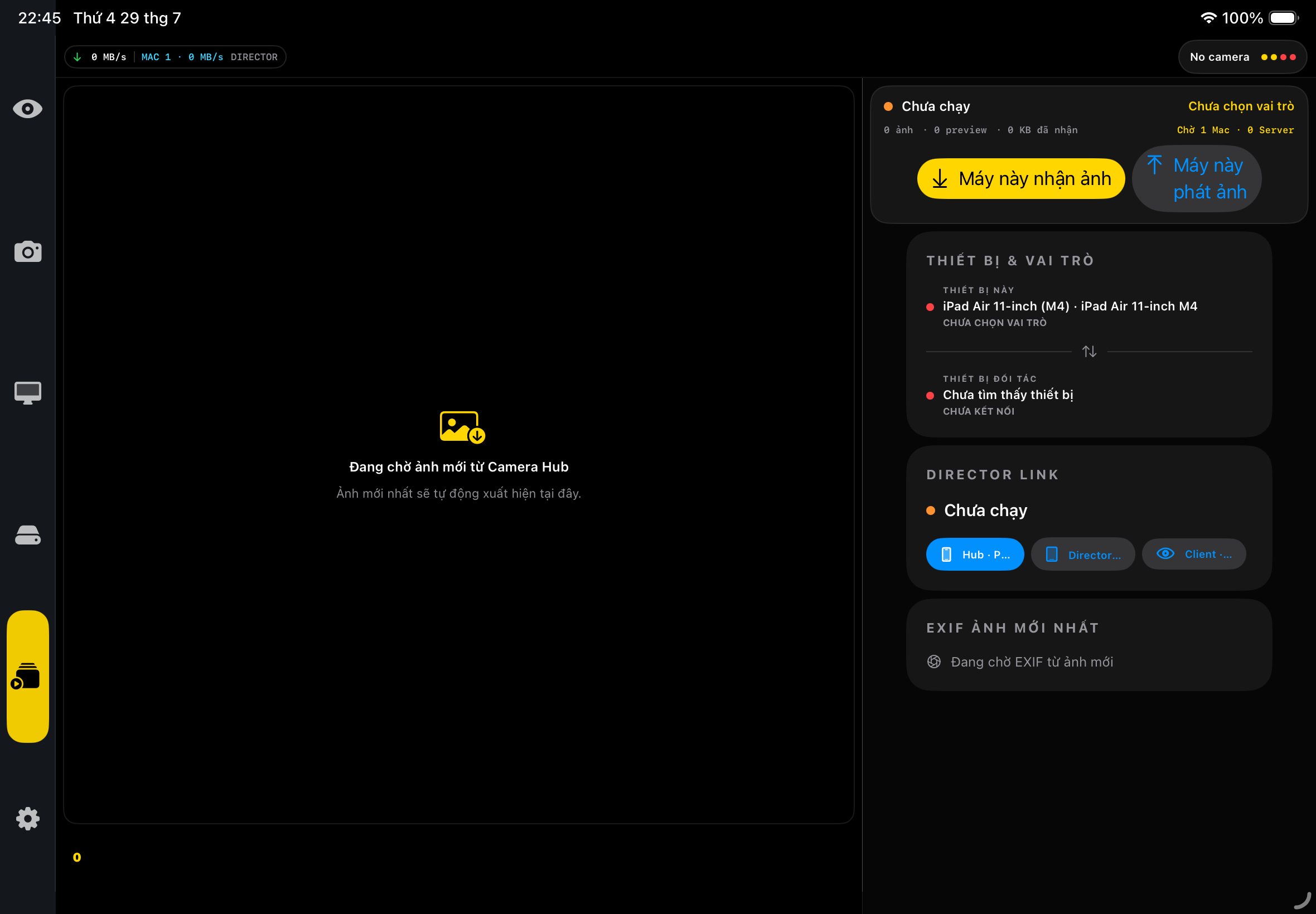 Director Hub — Pair a review device, stream encrypted previews and keep the photographer’s monitor free for shooting.
